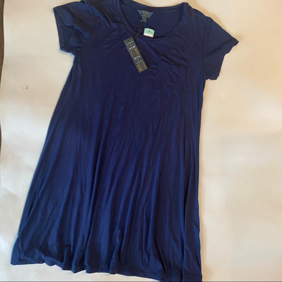 NEW Swing Dress Alison Essential Navy Blue Large - Picture 2 of 8